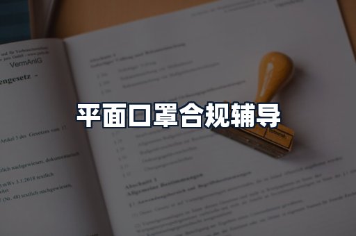 平面口罩合规辅导